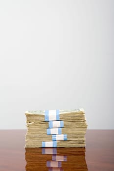 Stack of dollar notes