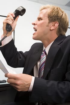 Angry businessman