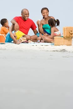 Family having a picnic