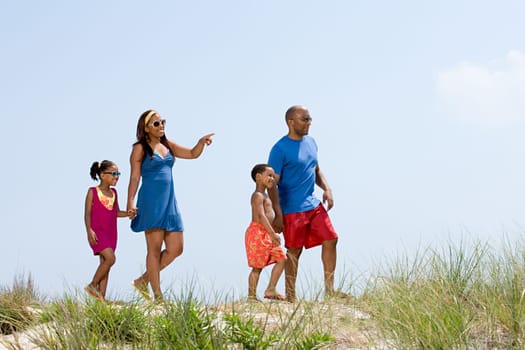 Family walking