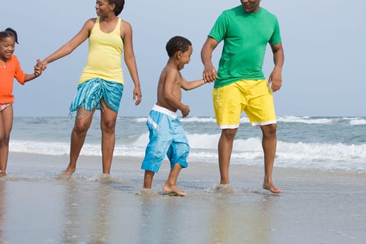 Family paddling