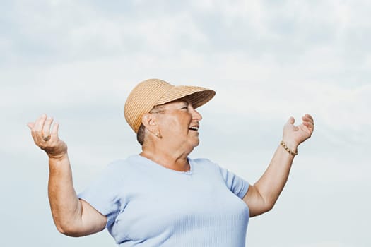 Woman shrugging