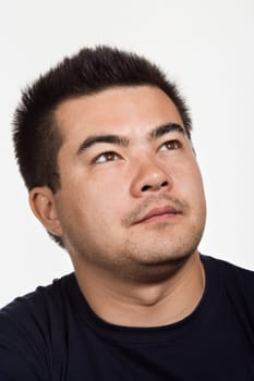 Portrait of young adult Asian man
