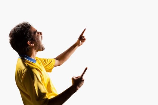 Athlete cheering