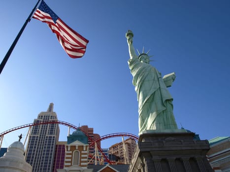Las Vegas, USA - 15 July 2013: Walking in Las Vegas. City streets. Commercial and private buildings. Street life.