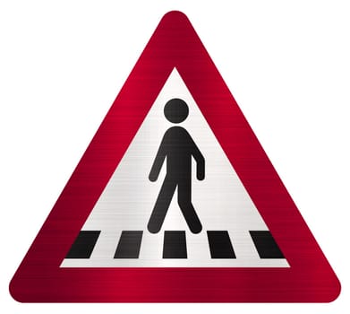 pedestrian crossing ahead sign