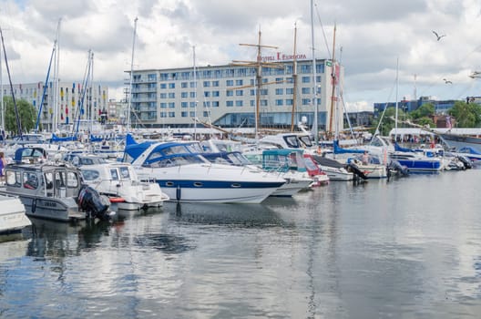 TALLINN, ESTONIA - JULY 16: Yachts come to celebrate the Days of the Sea in Tallinn, Estonia on July 16 2016.