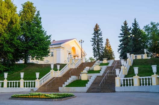 Staircase in the City Park in Sillamae, Estonia