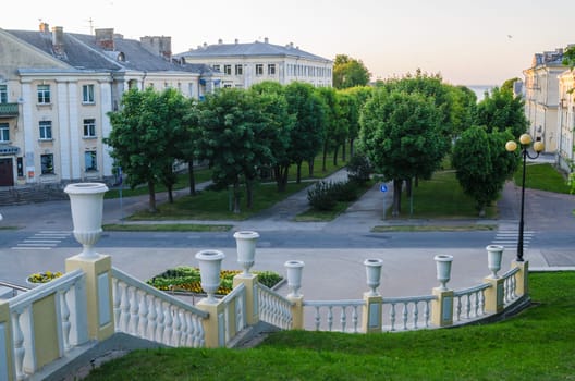 Staircase in the City Park in Sillamäe, Estonia