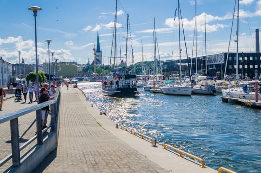 TALLINN, ESTONIA - JULY 16: Yachts come to celebrate the Days of the Sea in Tallinn, Estonia on July 16 2016.