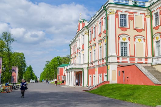 TALLINN, ESTONIA - MAY 15: People walk in the park Kadriorg on May 15, 2016 in Tallinn, Estonia.
