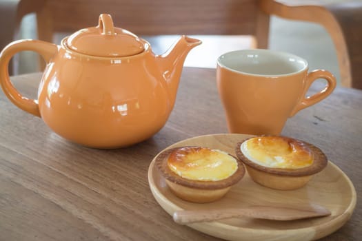 Delicious Mini Cheese Tart Dessert, stock photo