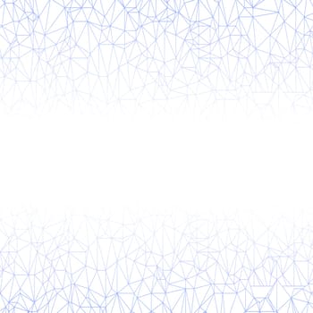 BlueTechnology Background with Molecule Structure. Genetic and Chemical Compounds. Communication Concept. Space and Constellations.