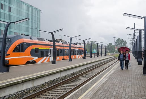 TALLINN, ESTONIA - 13 August 2016: Railway station in Tallinn, Estonia