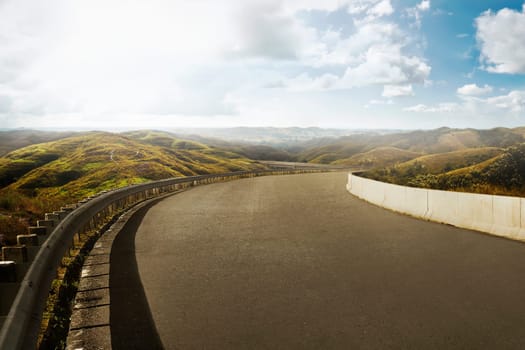 Road with beautiful landscape on the mountain