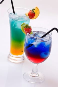 Colorful fruit punch