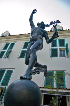 This is another site of Jakarta, this place call Fatahillah Museum. Museum for Jakarta Historical Events, this is hermes statue, god of medicine