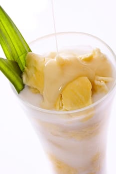 Juice made from durian fruit