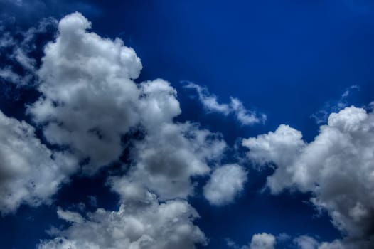 Clouds on the blue sky, good for background