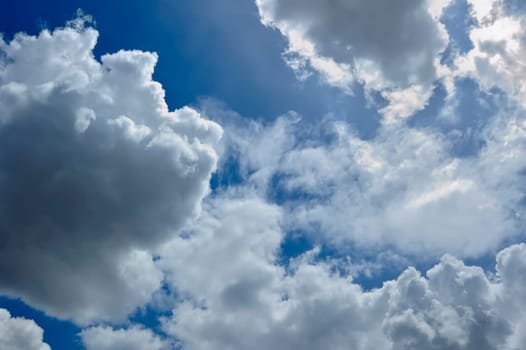 Clouds on the blue sky, good for background