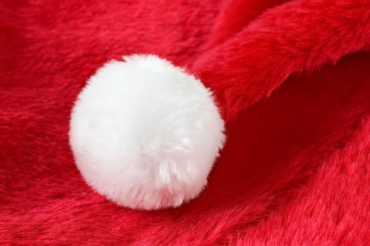 Red santa's hat, shoot with macro lens