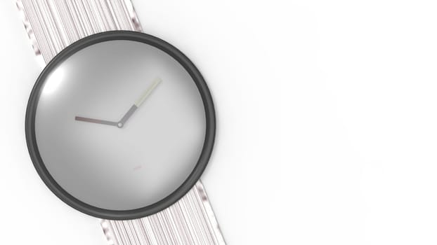 The 3d rendering of nice look fasion watch with clear background