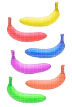 bananas bright colors concept freed grid
