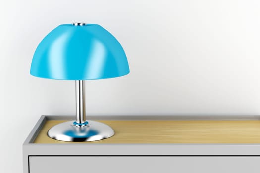 Modern table lamp on nightstand
