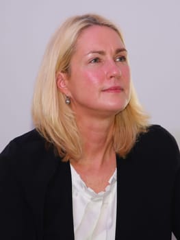 Manuela Schwesig (SPD) at a panel discussion in Magdeburg on 15.06.2017