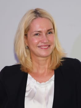 Manuela Schwesig (SPD) at a panel discussion in Magdeburg on 15.06.2017