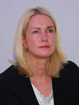 Manuela Schwesig (SPD) at a panel discussion in Magdeburg on 15.06.2017