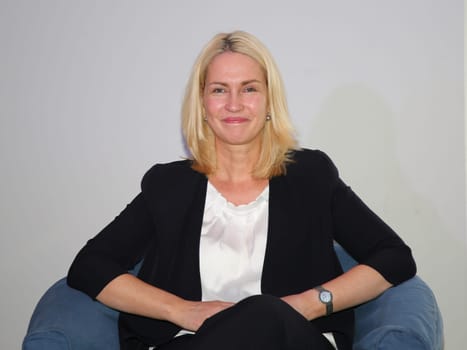 Manuela Schwesig (SPD) at a panel discussion in Magdeburg on 15.06.2017
