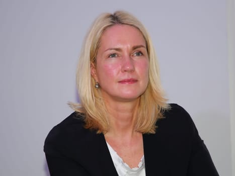 Manuela Schwesig (SPD) at a panel discussion in Magdeburg on 15.06.2017