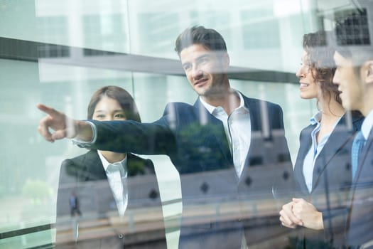 group of business people discuss about the project proposal