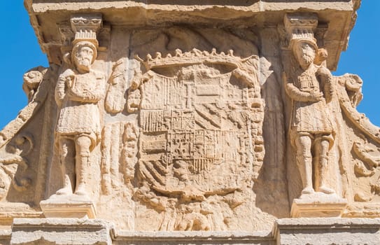 Santa Maria Fountain in Baeza, Jaen, Spain