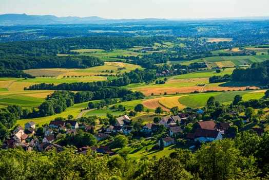 Panoramic view of the Swabian Alb