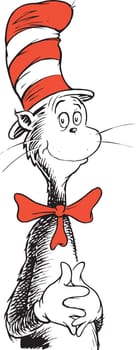 Cat in the Hat illustration