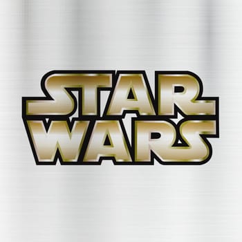 Star Wars logo illustration metal