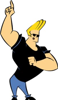 Johny bravo illustration character kids cartoon