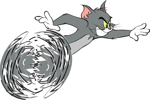 fast running tom illustration