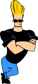 Johny bravo illustration character