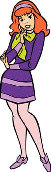 Daphne mystery machine illustration