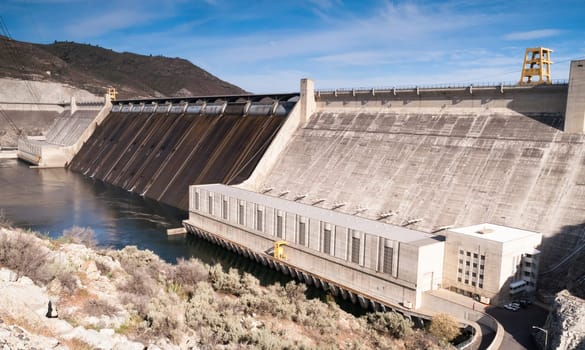 Grand Coulee Dam Hydroelectric Power Station Washington State