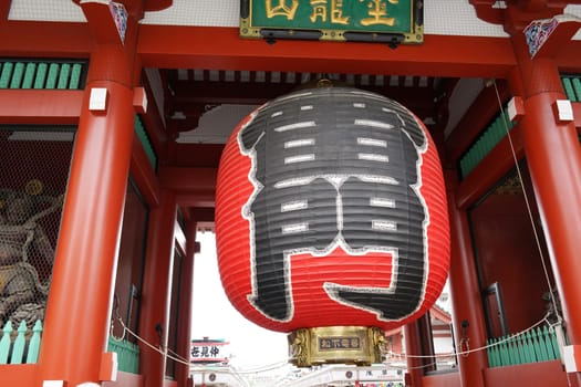 TOKYO, JAPAN - MAY 5, 2017: Kaminarimon at Senso-ji Temple - Asakusa, Tokyo. Sensoji temple is the most famous attraction in Asakusa.