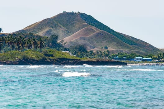 ocean sea in dominican republic in caribbean