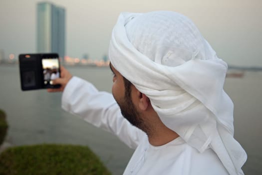 Arab takes a selfie