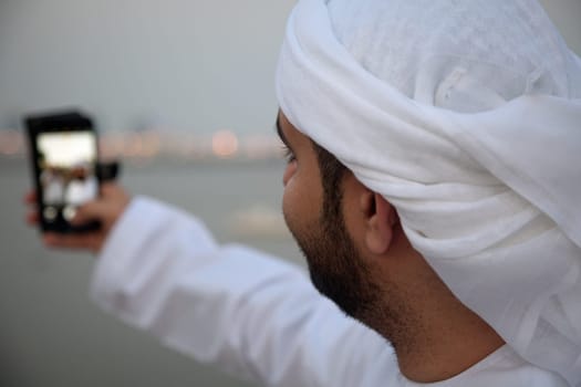 Arab takes a selfie