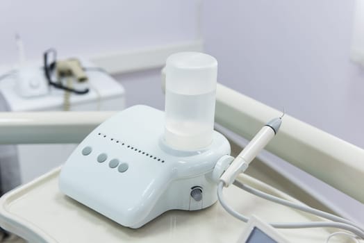 modern dentists equipment for professional teeth cleaning