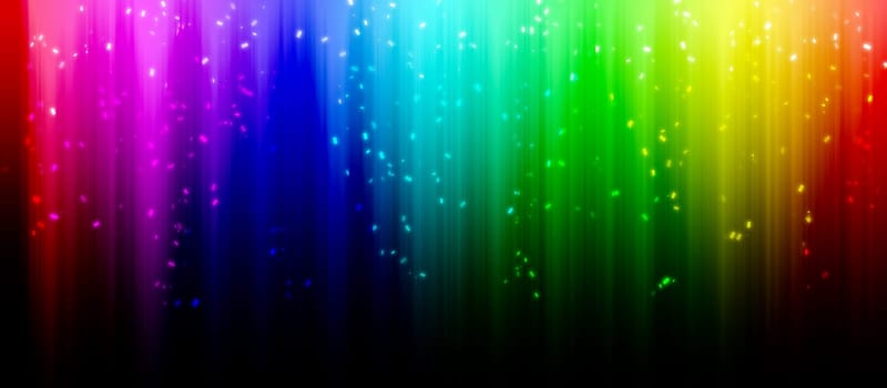 Modern rainbow colored background with glittering effects
