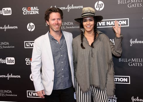 Ryan Gall und Olga Segura,   beim  Global Citizen Festival in der Barclaycard Arena, Hamburg, 06.07.2017.